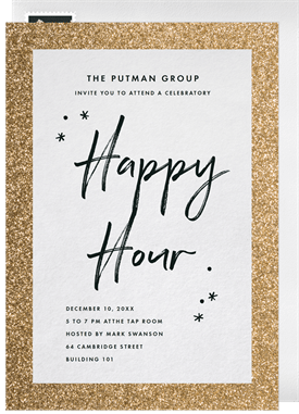 'Festive Frame' Happy Hour Invitation