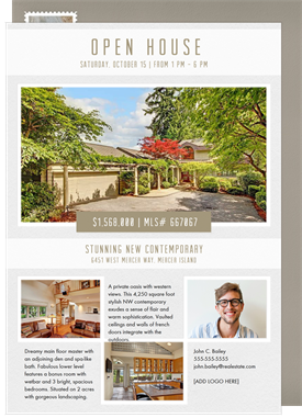 'Grid and Banner' Real Estate Announcement