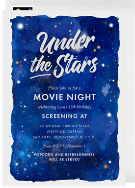 'Under the Stars' Entertaining Invitation