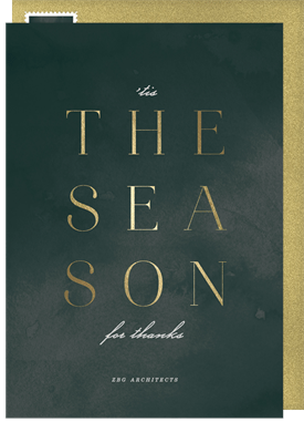 'The Season' Business Holiday Greetings Card