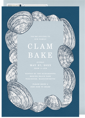 'Nautical Clams' Entertaining Invitation