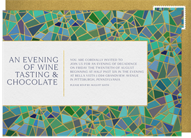 'Stained Glass' Entertaining Invitation