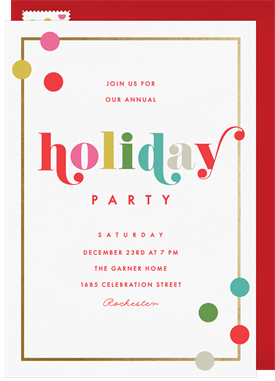 'Whimsical Holiday' Holiday Party Invitation