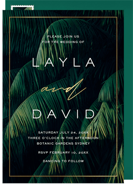 'Lush Foliage' Wedding Invitation