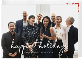 'Whimsical Star' Business Holiday Greetings Card