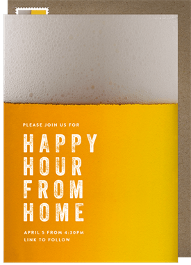 'The Perfect Pour' Virtual / Remote Invitation