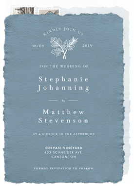 'Floral Element' Wedding Invitation