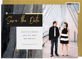 'Color Bands' Wedding Save the Date