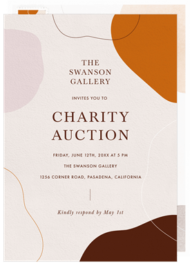 'Trendy Shapes' Gala Invitation