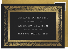 'Simplified Elegance' Grand opening Invitation