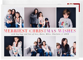 'Six Wishes' Holiday Greetings Card