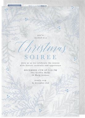 'Foraged' Holiday Party Invitation