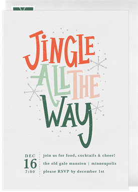 'Whimsy All the Way' Holiday Party Invitation