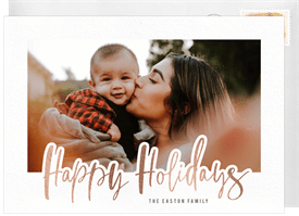 'Gilded Holidays' Holiday Greetings Card