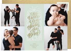 'Savior is Born' Holiday Greetings Card