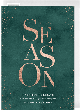 'Chic Season' Holiday Greetings Card