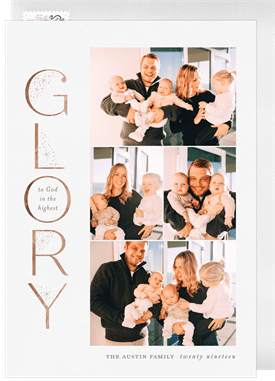 'Glistening Glory' Holiday Greetings Card