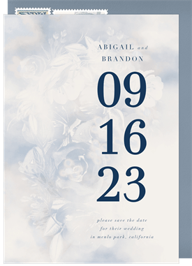 'Ethereal Roses' Wedding Save the Date