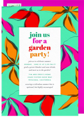 'Flowy Florals' Social Distancing Invitation