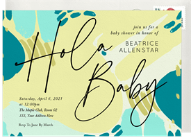 'Hola Baby' Baby Shower Invitation