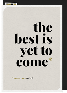 'Better Luck Next Year' New Year's Greeting Card