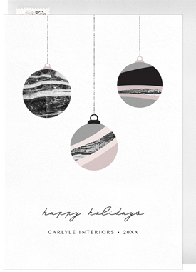 'Ornamental' Business Holiday Greetings Card