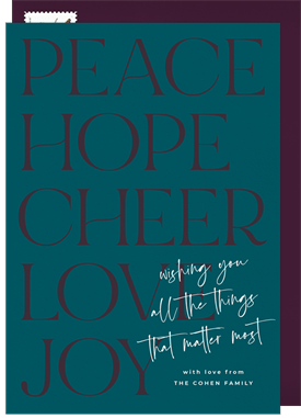 'All That Matters' Hanukkah Card