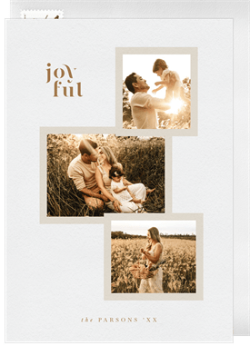 'Joyful Trio' Holiday Greetings Card
