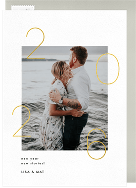 'Big Modern Year' New Year's Greeting Card