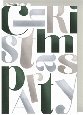 'Christmas Mingle' Business Holiday Party Invitation