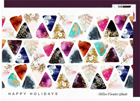 'Filigree Details' Business Holiday Greetings Card