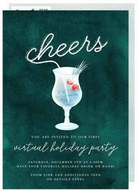 'Frosty Cheers' Business Holiday Party Invitation