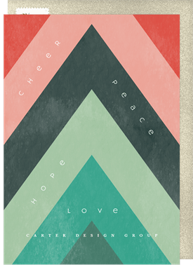 'Sentiment Tree' Business Holiday Greetings Card