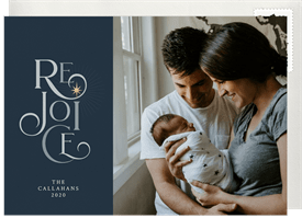 'Bright Rejoice' Holiday Greetings Card