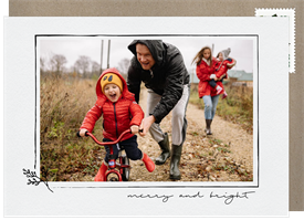 'Sketched Frame' Holiday Greetings Card