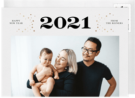 'Twinkling Lights' New Year's Greeting Card