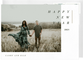 'Modern New Year' New Year's Greeting Card