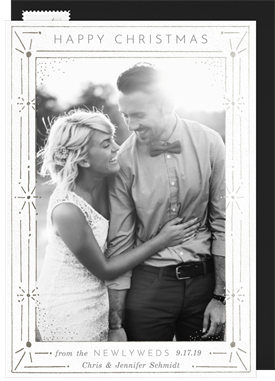 'Deco Frame' Christmas Greetings Card