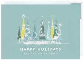 'Modern Winter Wonderland' Holiday Greetings Card