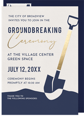 'New Chapter' Business Invitation