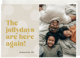 'Jollydays' Holiday Greetings Card