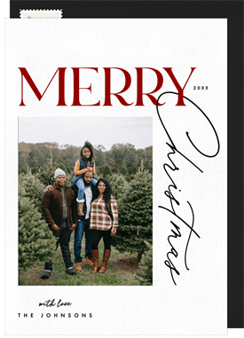 'On The Side' Holiday Greetings Card