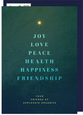 'Sentimental Tree' Business Holiday Greetings Card