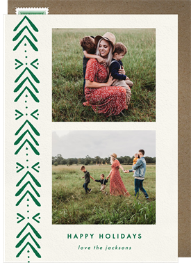 'Boho Tree' Holiday Greetings Card