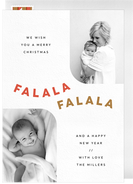 'Fa La La Curve' Holiday Greetings Card