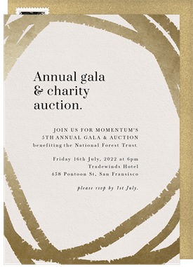 'Circles' Gala Invitation