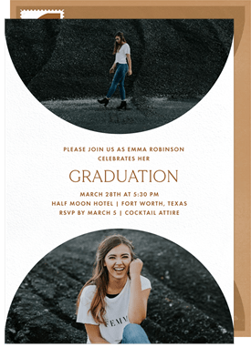 'Arched Windows' Graduation Invitation