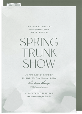 'Subtle Abstract' Business Invitation