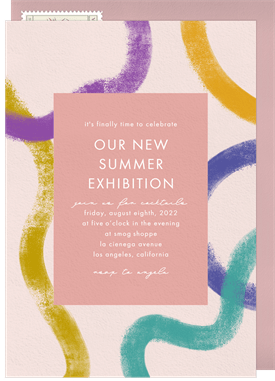'Exhibit' Business Invitation