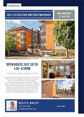 'Chic Tri Cut' Real Estate Announcement